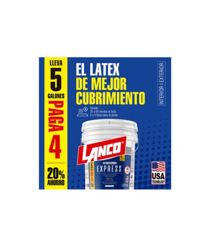 Látex Express 5x4GL Blanco