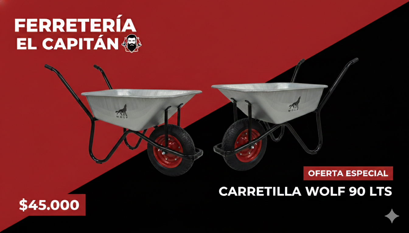 CARRETILLA WOLF 90 LTS